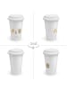 Mr. & Mrs. Panda Coffee To Go Becher Waldtiere Aloha ohne Spruch in Weiß