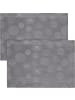 Erwin Müller Jacquard, Baumwollmischung Tischset 2er-Pack Calvia in silber