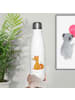 Mr. & Mrs. Panda Flasche aus Edelstahl Einhorn Fuchs ohne Spruch in Weiß