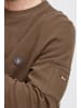 FQ1924 Rundhalspullover FQWILLIAM structure crewneck sweatshirt 21900716 modischer Langarmpullover in Braun