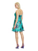 Vera Mont Abendkleid mit Volant in Mint/Dark Blue