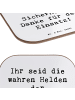 Mr. & Mrs. Panda Getränkeuntersetzer Spruch Sicherheitsdienst He... in Weiß