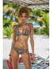 LASCANA Triangel-Bikini-Top in braun-bedruckt