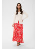 Kaffe Rock KAmaxi A-shape in Poppy Red Chalk Flower