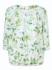 WITT WEIDEN Georgette-Bluse in weiß-eucalyptus-bedruckt