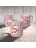 Mr. & Mrs. Panda Kaffeetasse Einhorn Pilz ohne Spruch in Rot Pastell