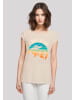 F4NT4STIC T-Shirt I Believe UFO Alien Sonnenuntergang in Whitesand
