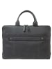 Pride and Soul Rate Aktentasche Leder 39 cm Laptopfach grau