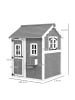 Outsunny Kinderspielhaus in Grau 110L x 104,5B x 137H cm