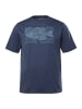 JP1880 Kurzarm T-Shirt in stahlblau