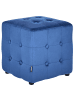 Beliani Pouf WISCONSIN in Blau - (W) 36 x (H) 39 x (L) 36 cm
