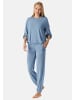 Schiesser Schlafanzug Casual Fashion in Graublau