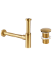 Beliani Siphon MAFREDI in Gold - (W) 7 x (H) 14 x (L) 33 cm
