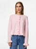 Pieces Strickjacke in Roseate Spoonbill