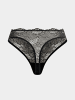 Erlich Textil  String CLASSY LACE STRING in black