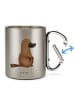Mr. & Mrs. Panda Tasse Schnabeltier Mut ohne Spruch in Silber