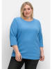 sheego Sweatshirt in himmelblau