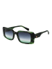 Ana Hickmann Frauen Sonnenbrille Rechtwinklig Grün