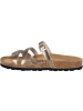 Palado Pantoletten Cruisi Premium Leather in Bronze Metallic