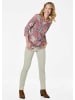 GOLDNER Blusenshirt Edles Printshirt mit Allover-Druck in rot / gemustert