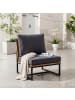 home24 Loungesessel LeRoy II in Grau / Braun