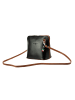 Florence Florence Umhängetasche, Schultertasche Leder schwarz, braun ca. 17cm
