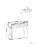 Beliani Konsolentisch LYNWOOD in Braun - (W) 100 x (H) 81 x (L) 35 cm