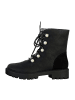 Desigual Hohe Lederstiefeletten im Biker-Stil „Pearl“ Schwarz