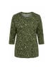 Ulla Popken Shirt in dunkel khaki