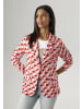 Aniston SELECTED Kurzblazer in rosa-offwhite-dunkelrot-hellorange