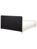 Beliani Doppelbett LUNAN in Beige/Silber - (W) 166 x (H) 101 x (L) 215 cm