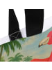 Mr. & Mrs. Panda Tote Bag Flamingo Yoga Design ohne Spruch in Weiß