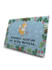 Mr. & Mrs. Panda Adventskalender Fuchs Fußball spielen mit Spruch in Eisblau