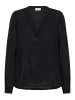 Kaffe Langarm-Bluse KAno Regular fit in Black Deep