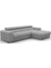 MF Design Fenro Recamiere Rechts in Grau -  (L) 181 x (B) 285 x (H) 93 cm