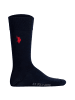 U.S. Polo Assn. Socken 3er Pack in Marine/Royalblau/Rot