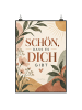 Mr. & Mrs. Panda Print Blume liebevoll Design mit Spruch in Weiß