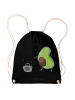 Mr. & Mrs. Panda Beutelrucksack Avocado Tanzen ohne Spruch in Schwarz