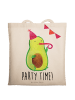 Mr. & Mrs. Panda Tragetasche Avocado Party Zeit mit Spruch in Creme