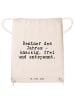 Mr. & Mrs. Panda gym tasche Rentner des Jahres -... mit Spruch in Creme