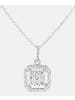 Diamant L'éternel Halskette mit Anhänger aus 375 Weißgold mit 0.25 Karat Diamant