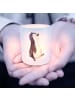Mr. & Mrs. Panda Windlicht Glas Pinguin mHerzieren ohne Spruch in Transparent