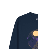wat? Apparel Sweatshirt Geometric Landscape 3 in Dunkelblau