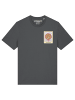 wat? Apparel T-Shirt Tarot The Pizza in Grau