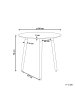 Beliani Esszimmertisch BOMA in Weiß/Braun - (W) 80 x (H) 76 x (L) 80 cm