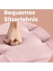 SONGMICS Sitzhocker Minota in Rosa - (B)41 x (H)31 x (T)31 cm