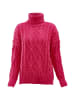 myMo Damen Rollkragenpullover in FUCHSIA