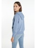 usha BLUE LABEL Damen Strick Hoodie in Denimblau