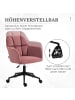 Vinsetto Bürostuhl-58L x 58,5B x 78-86H cm-Rosa