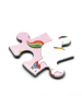 Mr. & Mrs. Panda Puzzle Einhorn Sekretärin ohne Spruch in Rot Pastell
